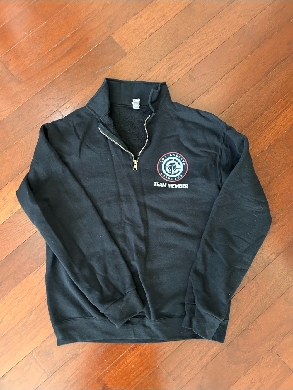 LA Clippers Intuit Dome Team Member Staff 1/4 Zip Sweatshirt Fandom Lives Here S